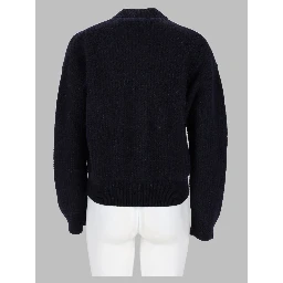 Maglia in Misto Lana e Cotone con Zip