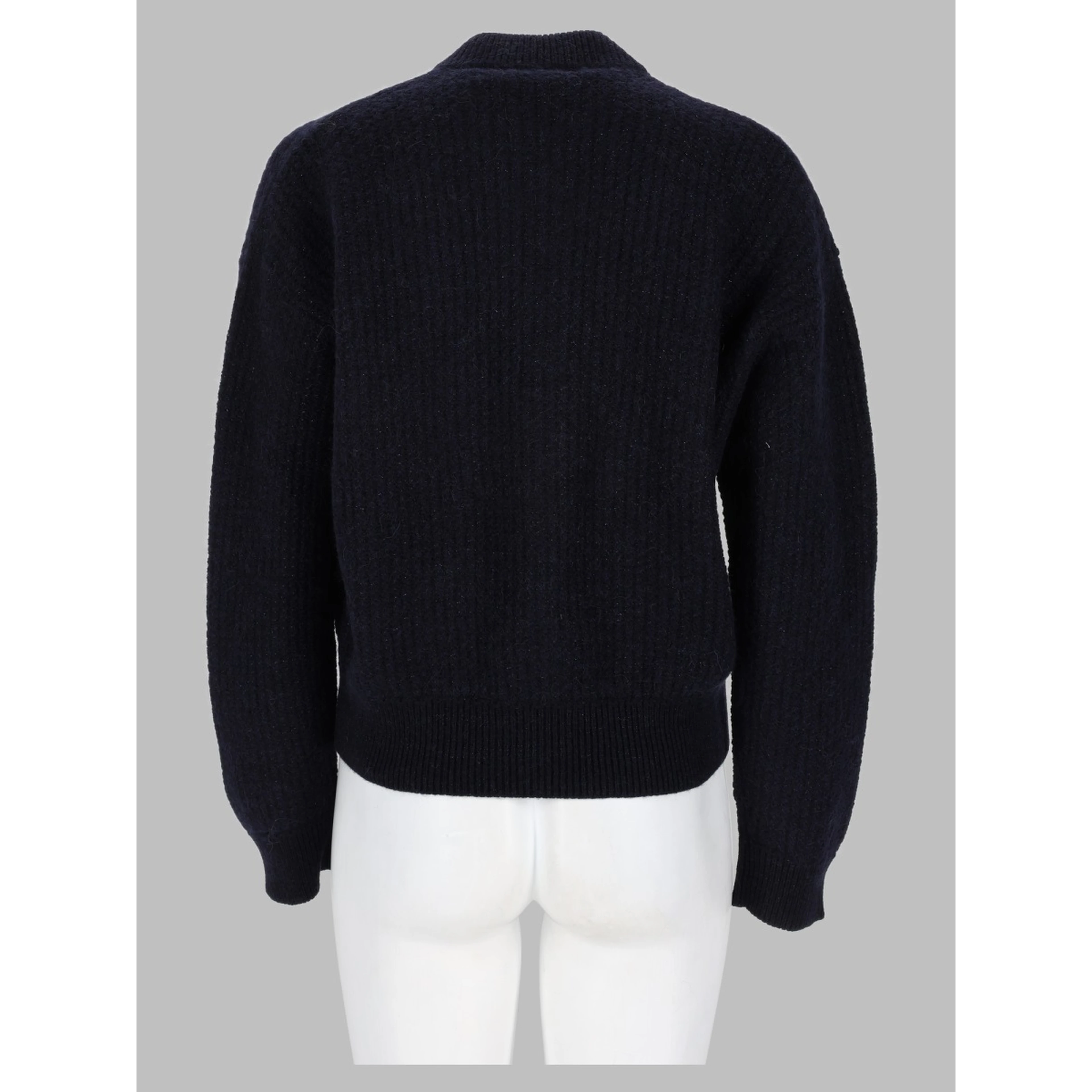 Maglia in Misto Lana e Cotone con Zip