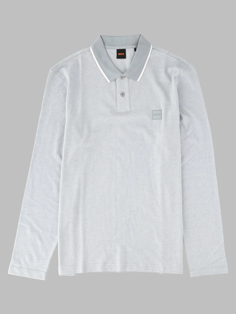Polo A Manica Lunga Con Logo