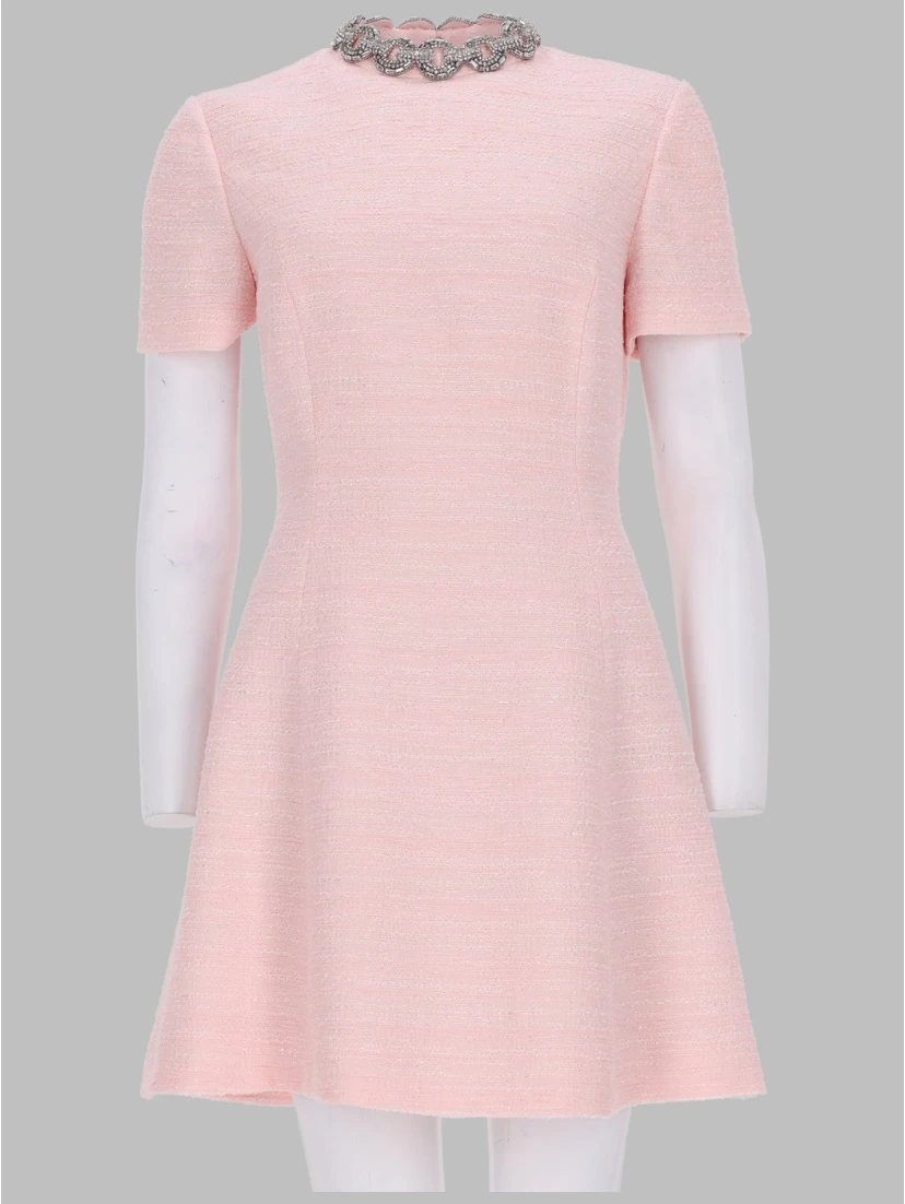 ABITO CORTO IN CRINKLE COTTON TWEED