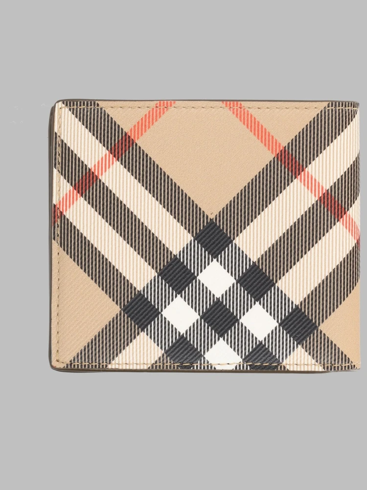 Portafoglio Bifold Con Stampa Check alternative