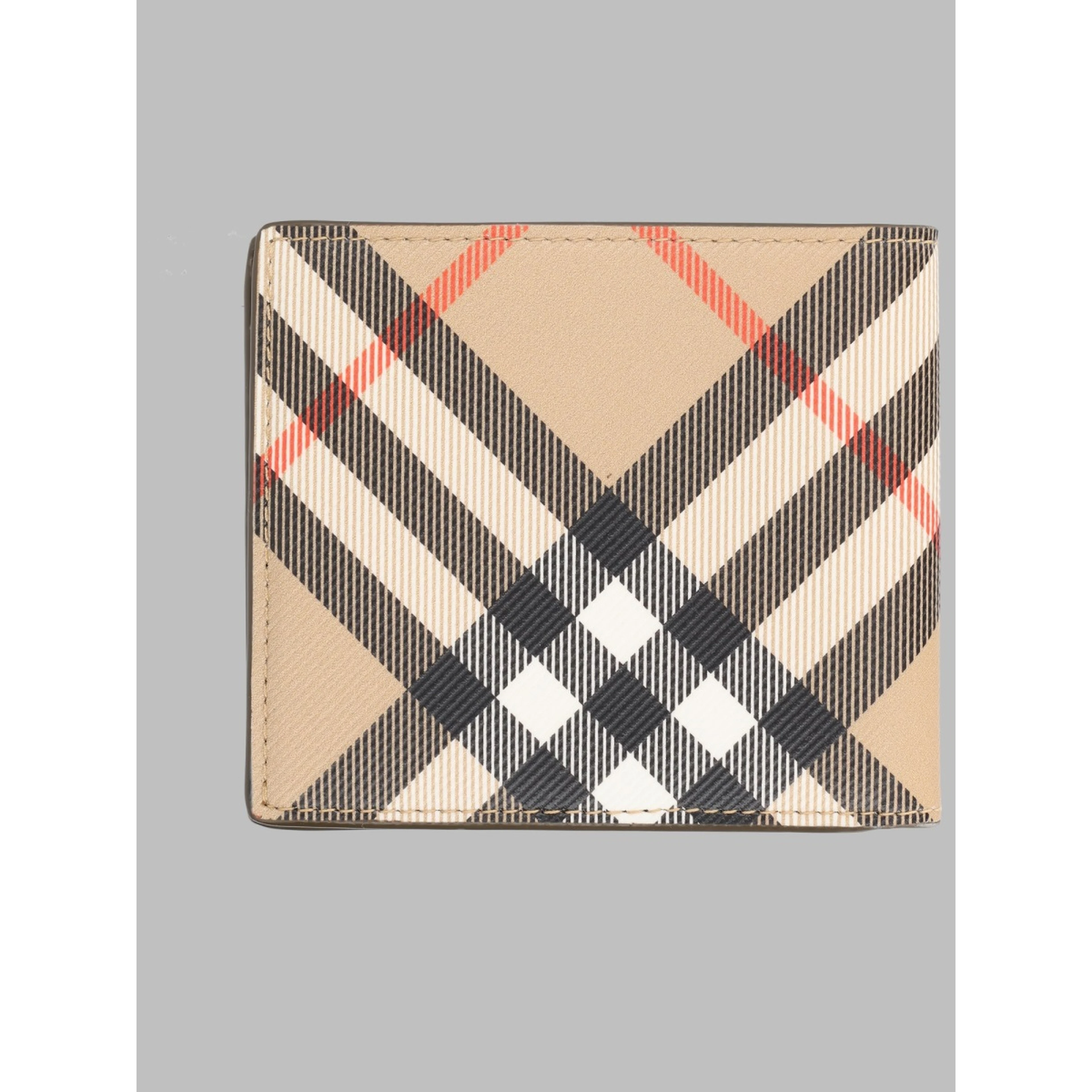 Portafoglio Bifold Con Stampa Check