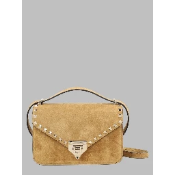 BORSA A TRACOLLA "ROCKSTUD SMALL" IN SUEDE