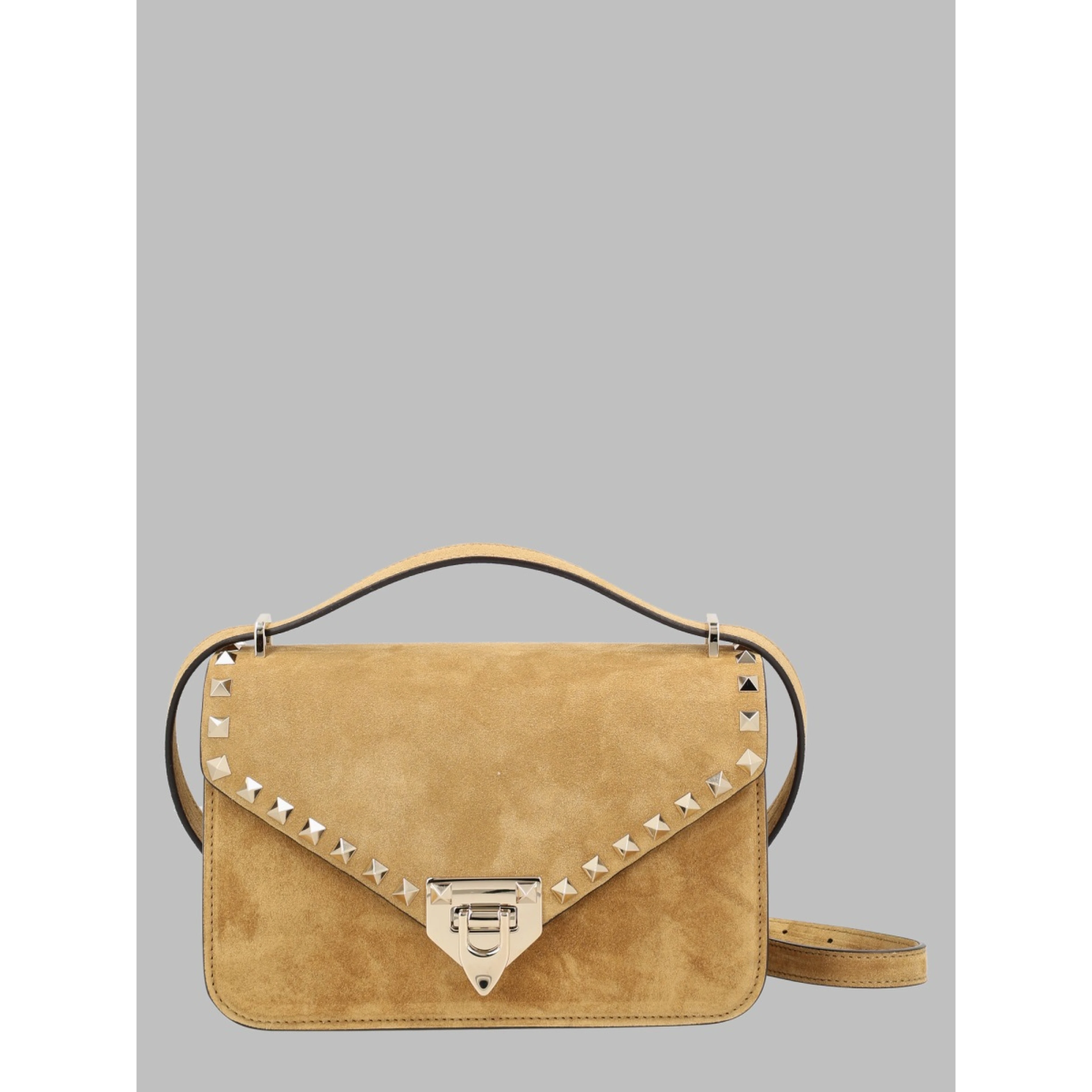 BORSA A TRACOLLA "ROCKSTUD SMALL" IN SUEDE