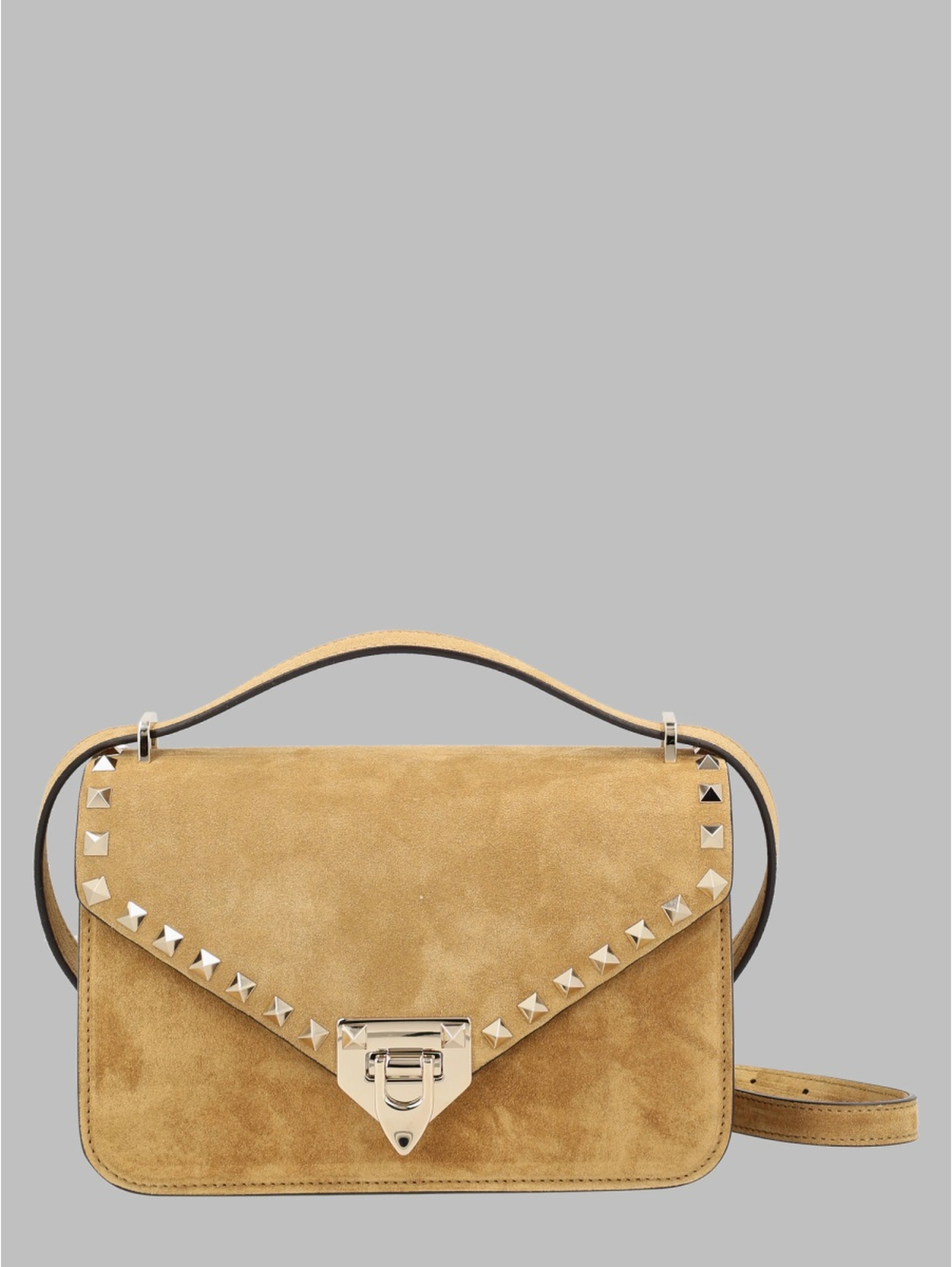 BORSA A TRACOLLA "ROCKSTUD SMALL" IN SUEDE