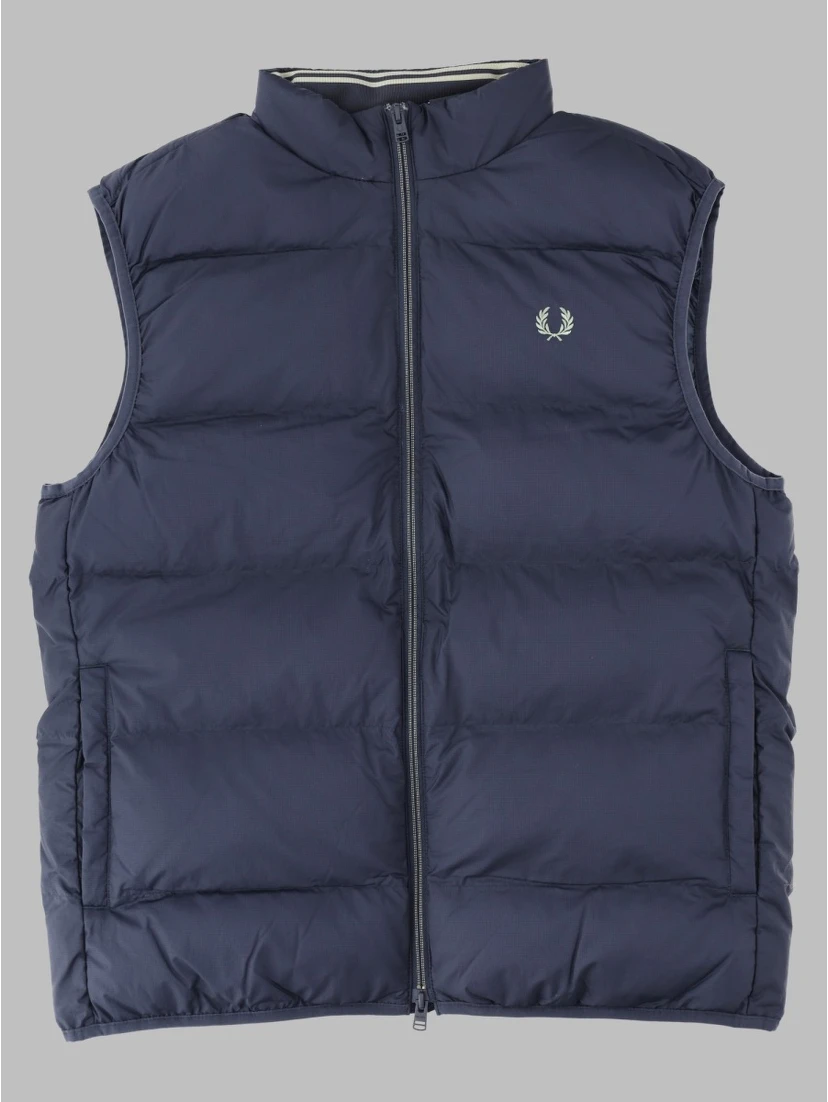 Gilet Trapuntato con Logo