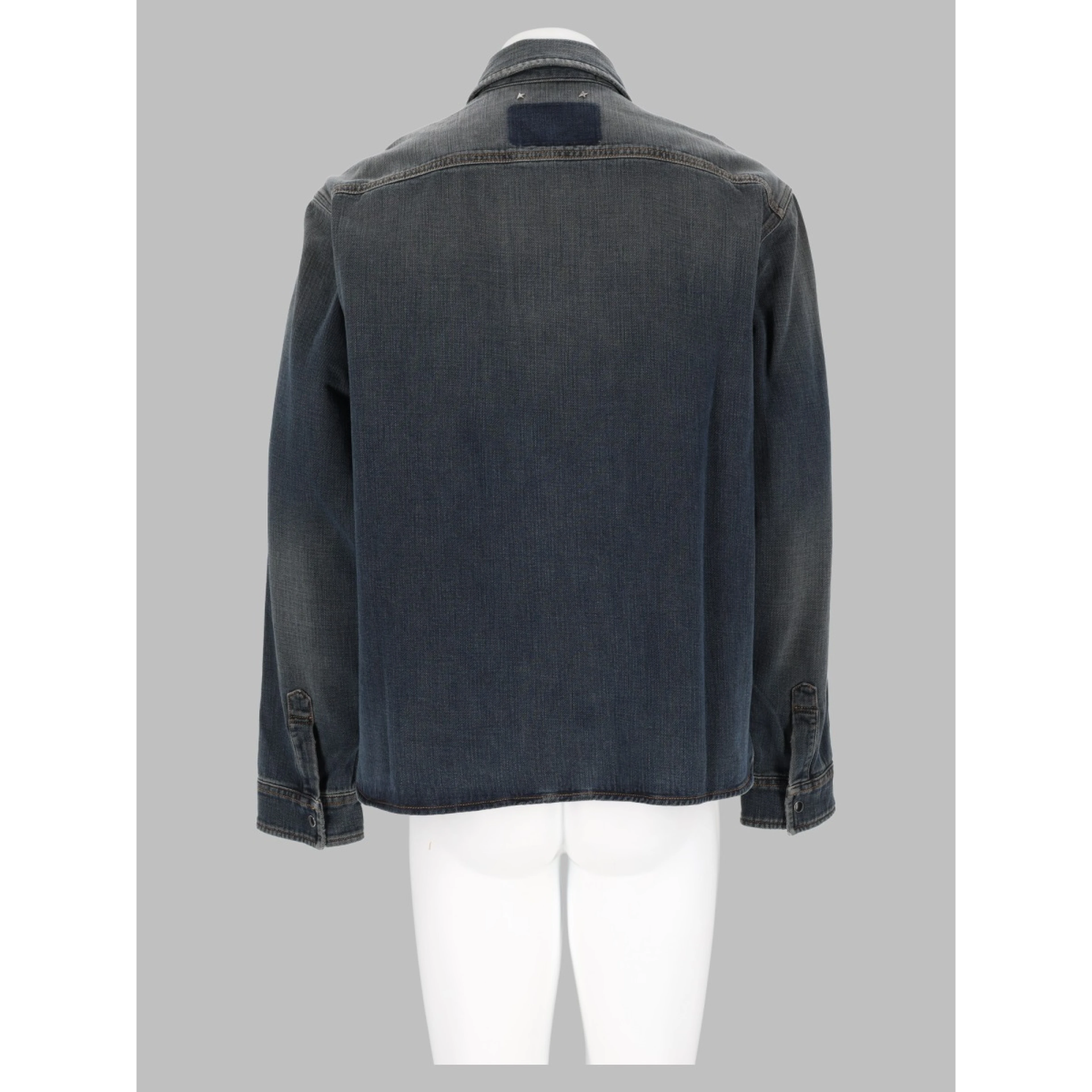 Camicia Slim Fit In Denim Di Cotone