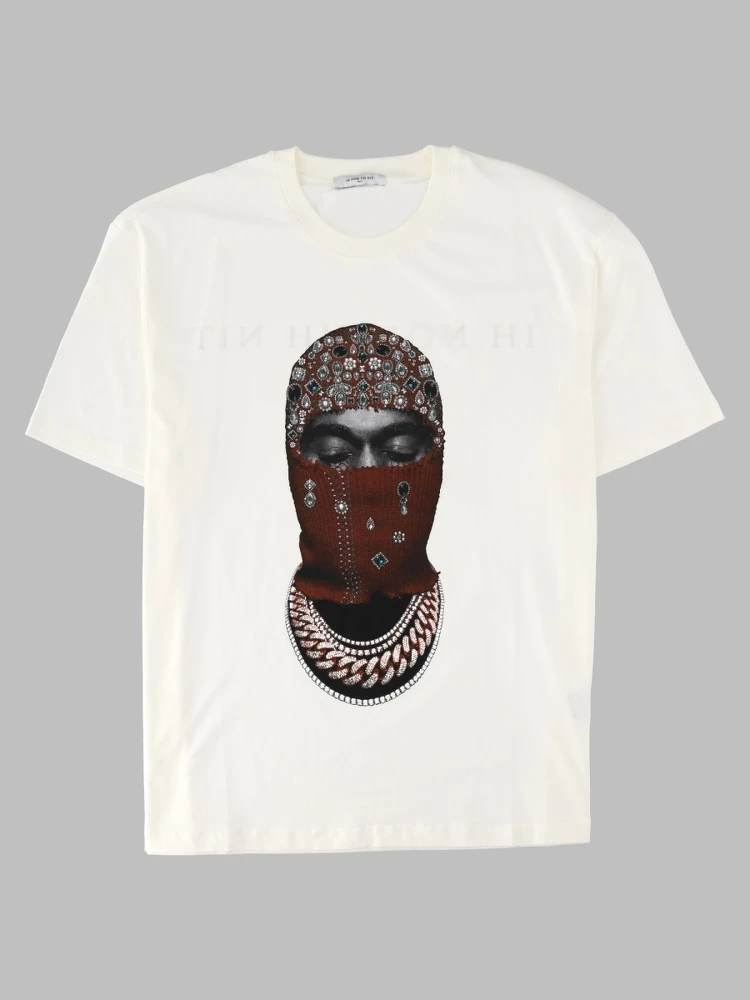 T-shirt con Stampa "Mask Jewelry"