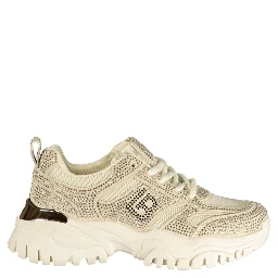 Beige Polyurethane Women's Sneaker