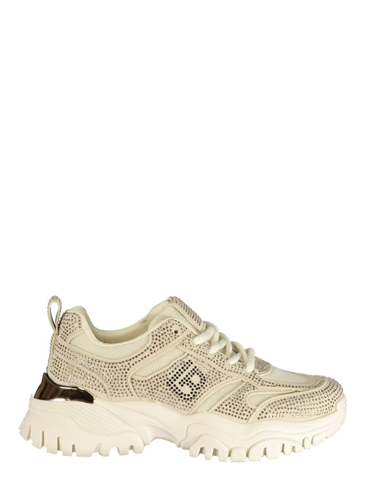Beige Polyurethane Women's Sneaker