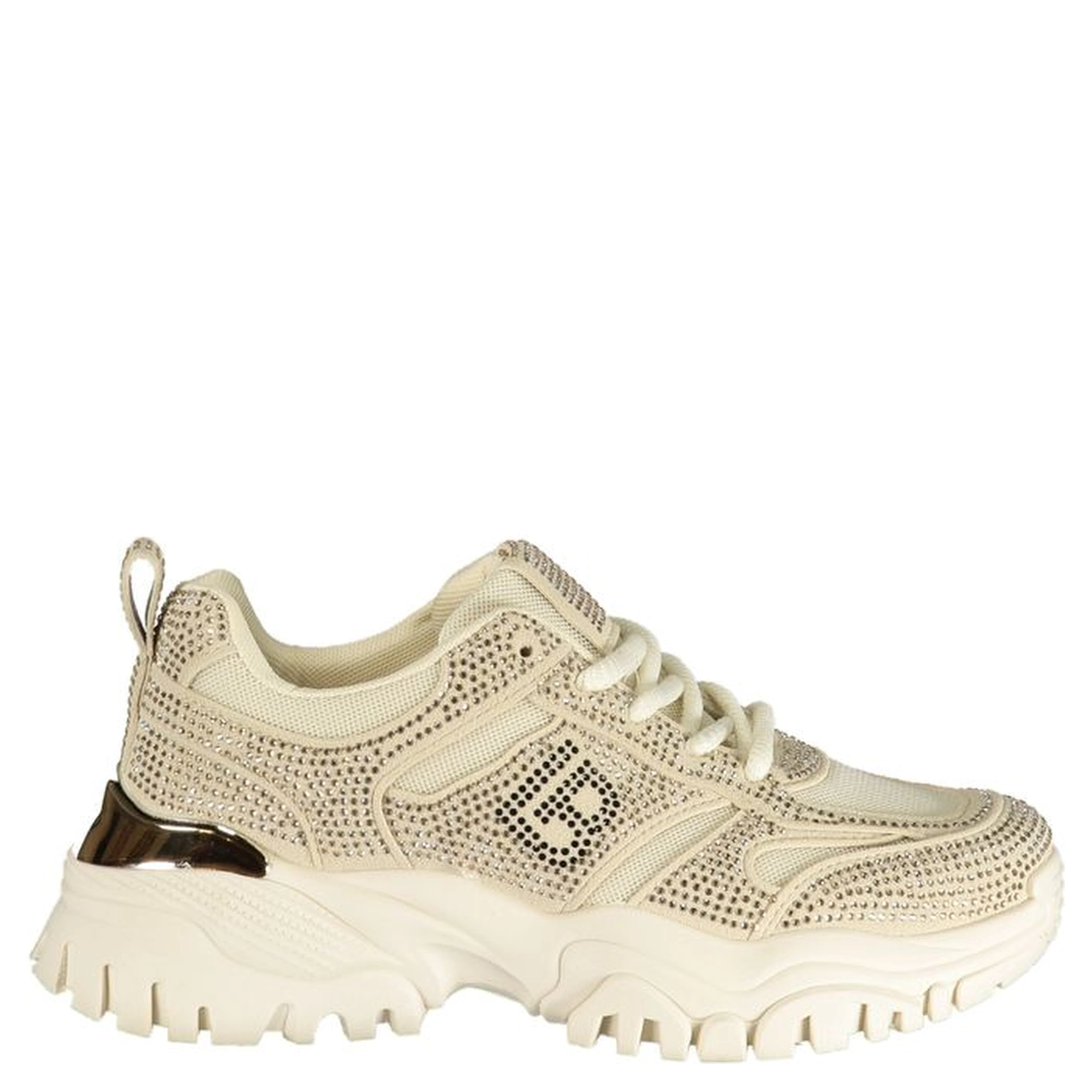 Beige Polyurethane Women's Sneaker