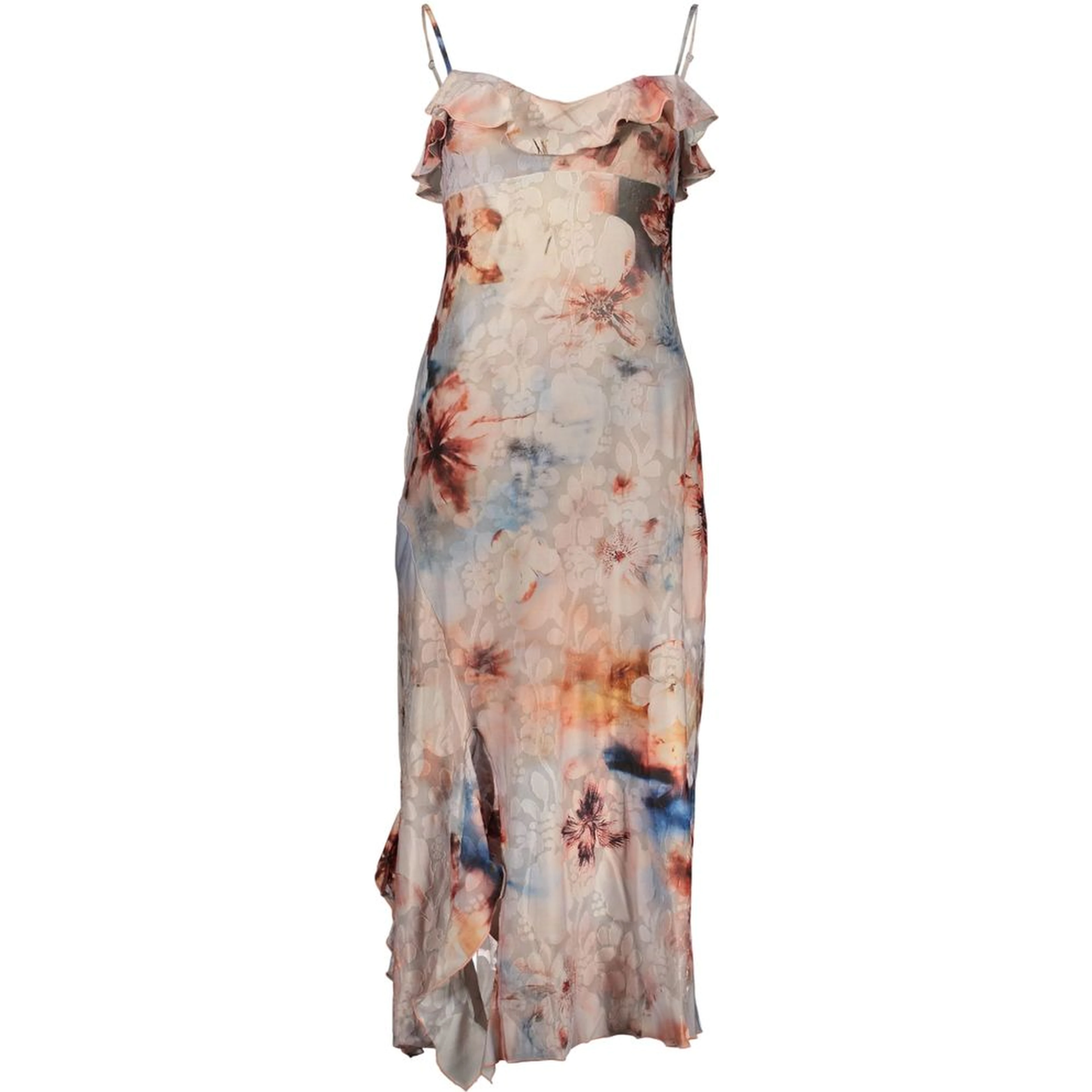 Pink Polyester Casual Dress