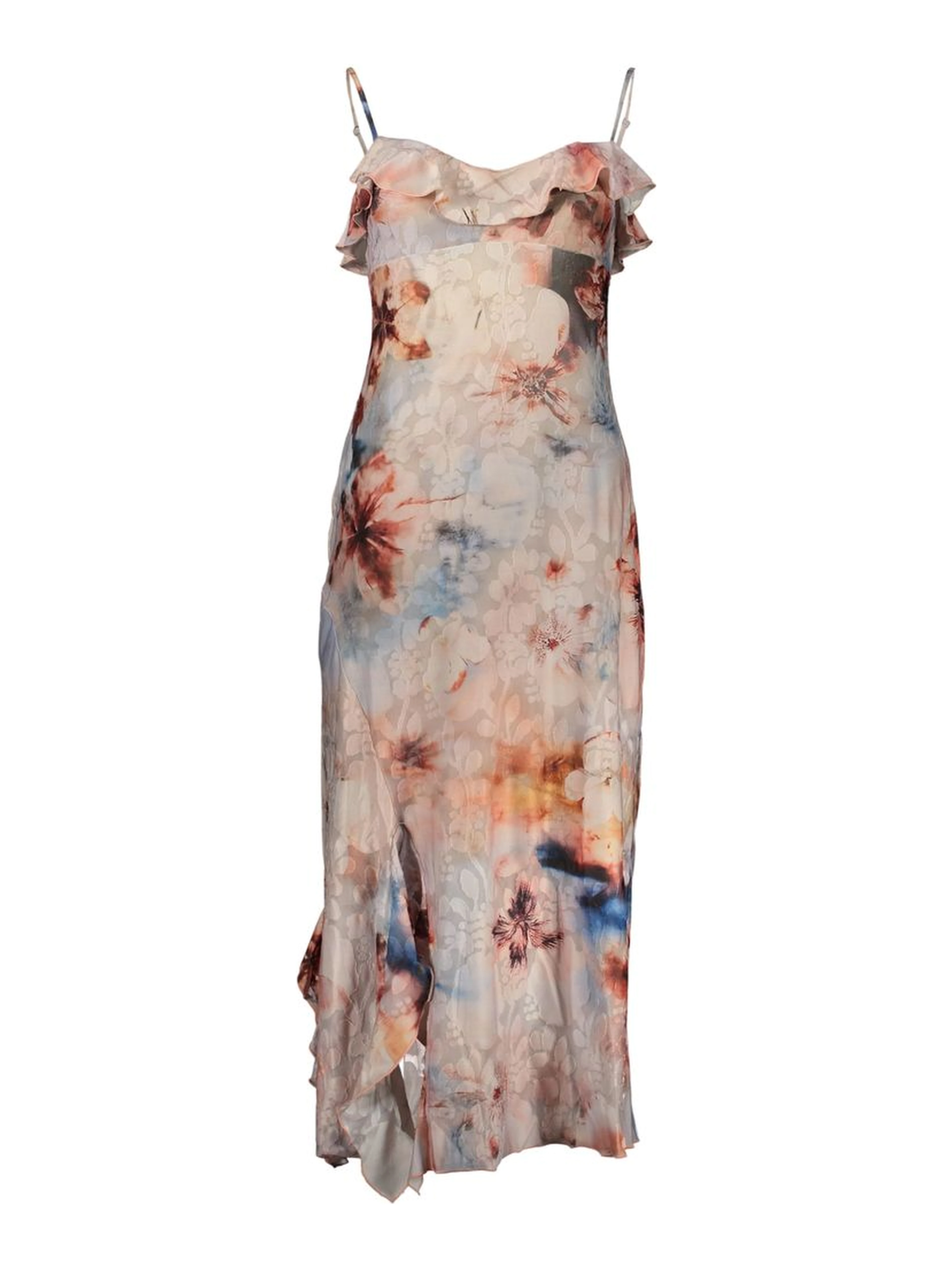 Pink Polyester Casual Dress