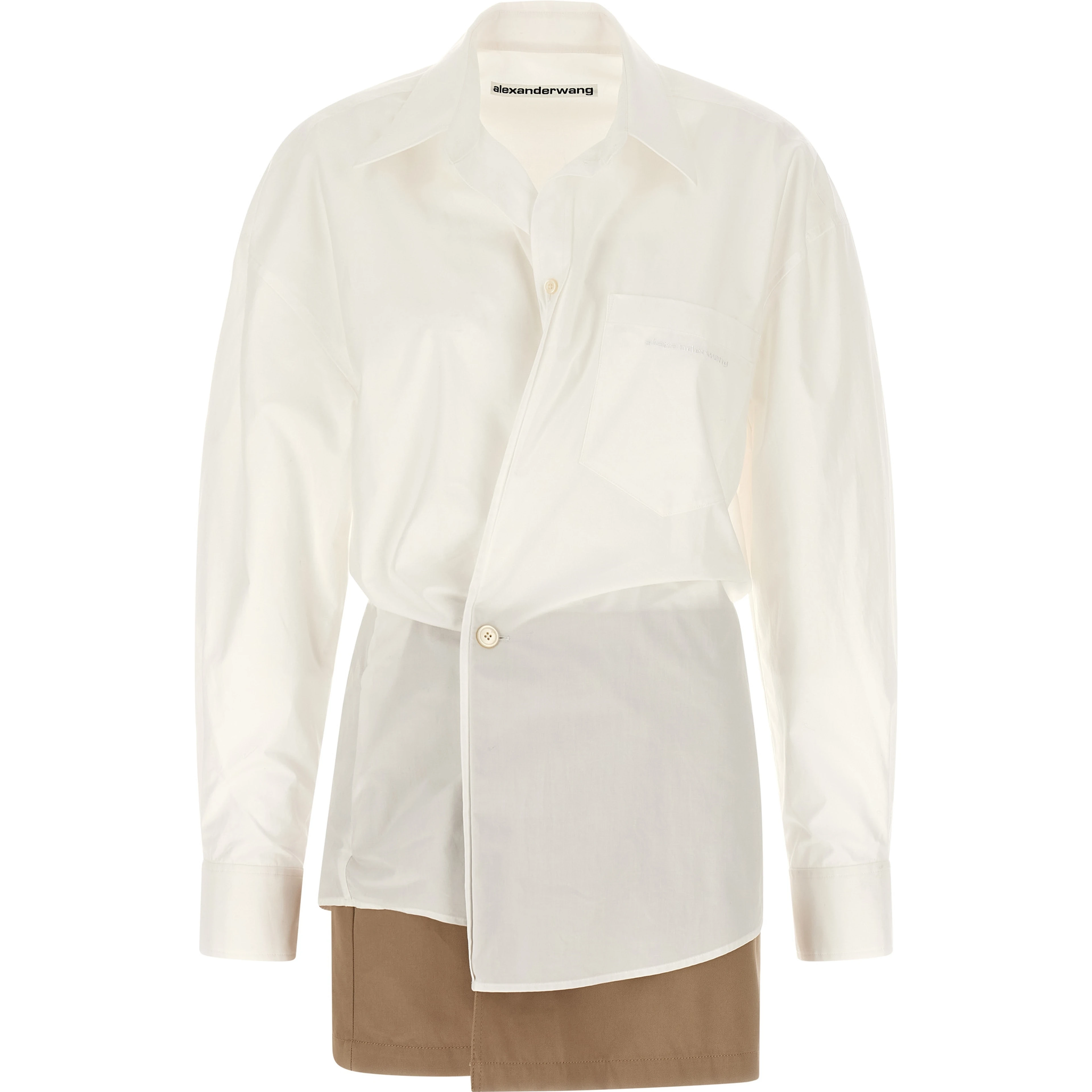 White Cotton Short Dress