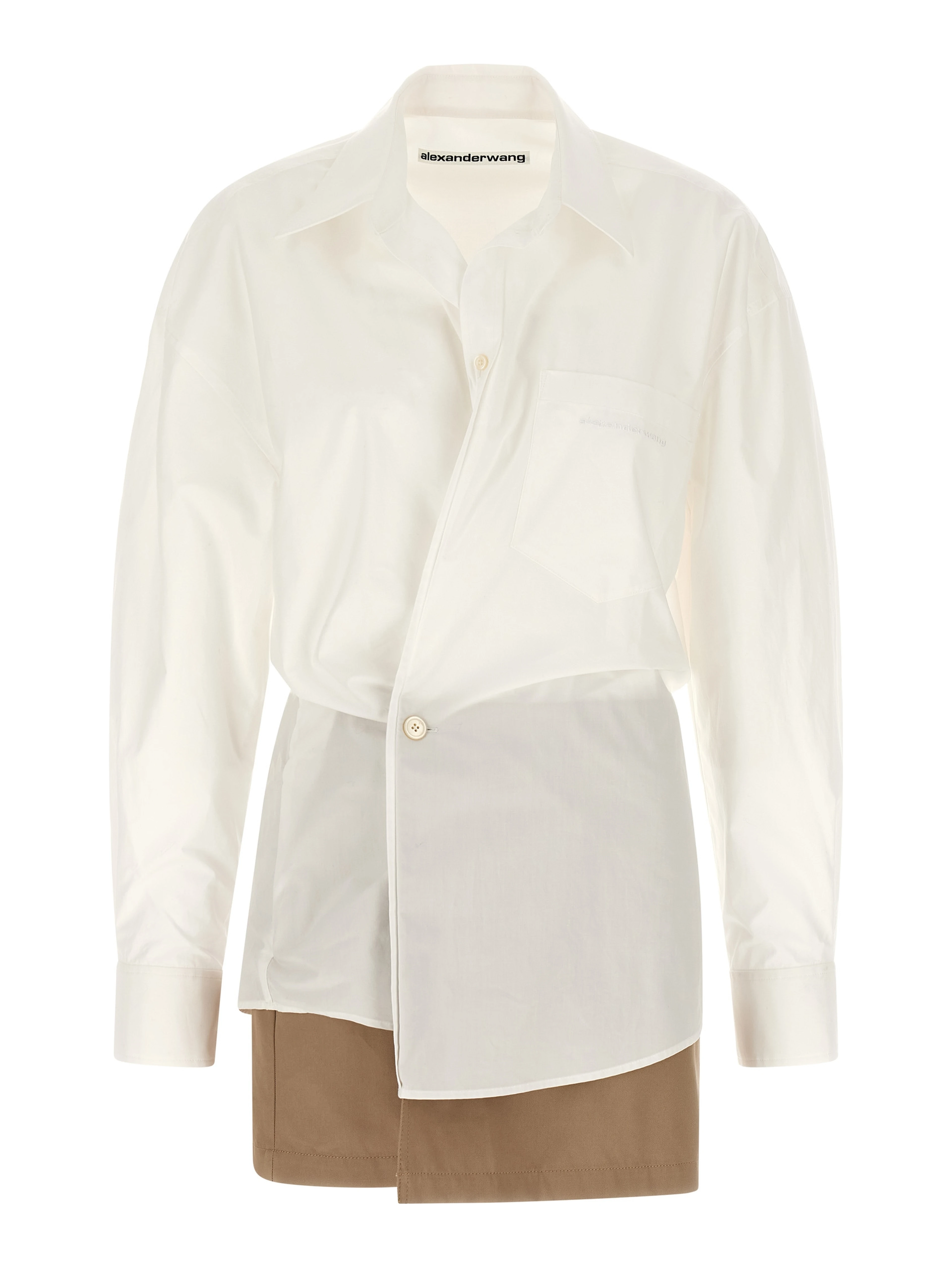 White Cotton Short Dress