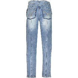 Blue Cotton Jeans Denim