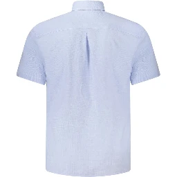 Blue Cotton Shortsleeve Shirt