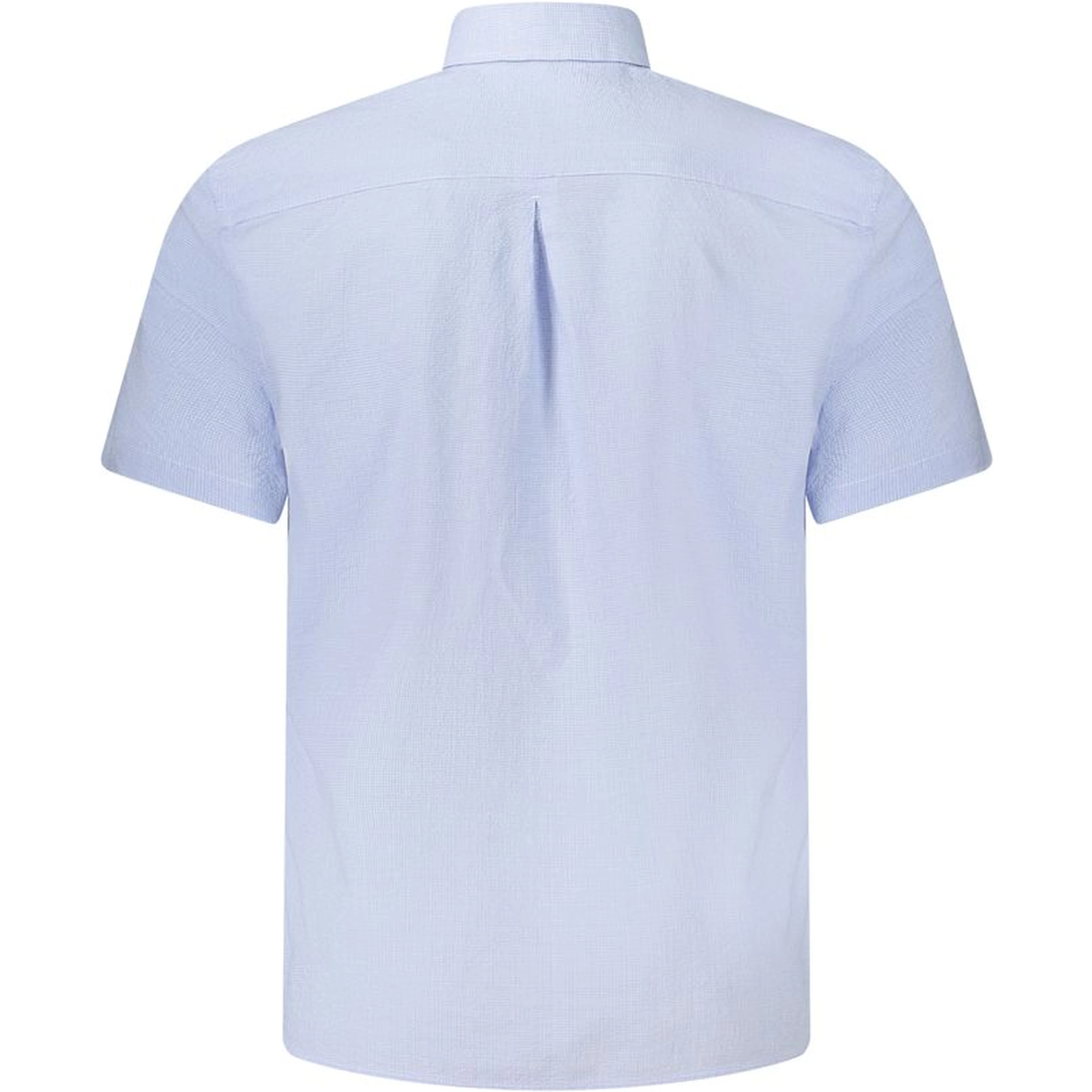Blue Cotton Shortsleeve Shirt