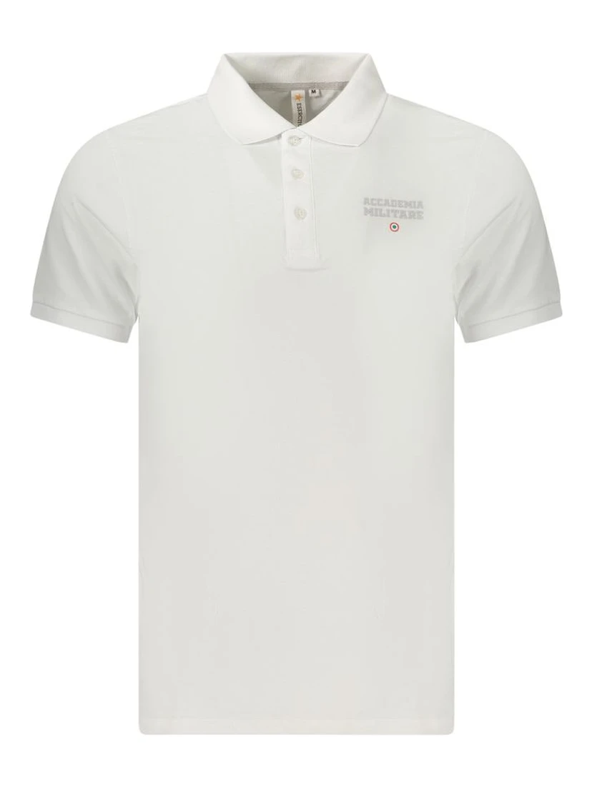 White Cotton Polo Shirt