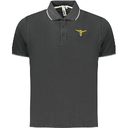 Black Cotton Polo Shirt