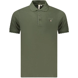 Green Cotton Polo Shirt