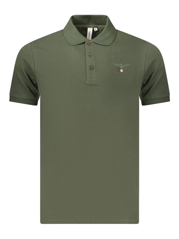 Green Cotton Polo Shirt