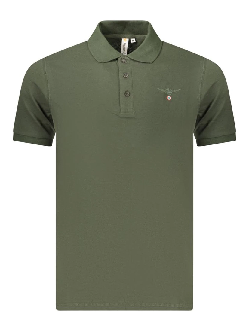 Green Cotton Polo Shirt