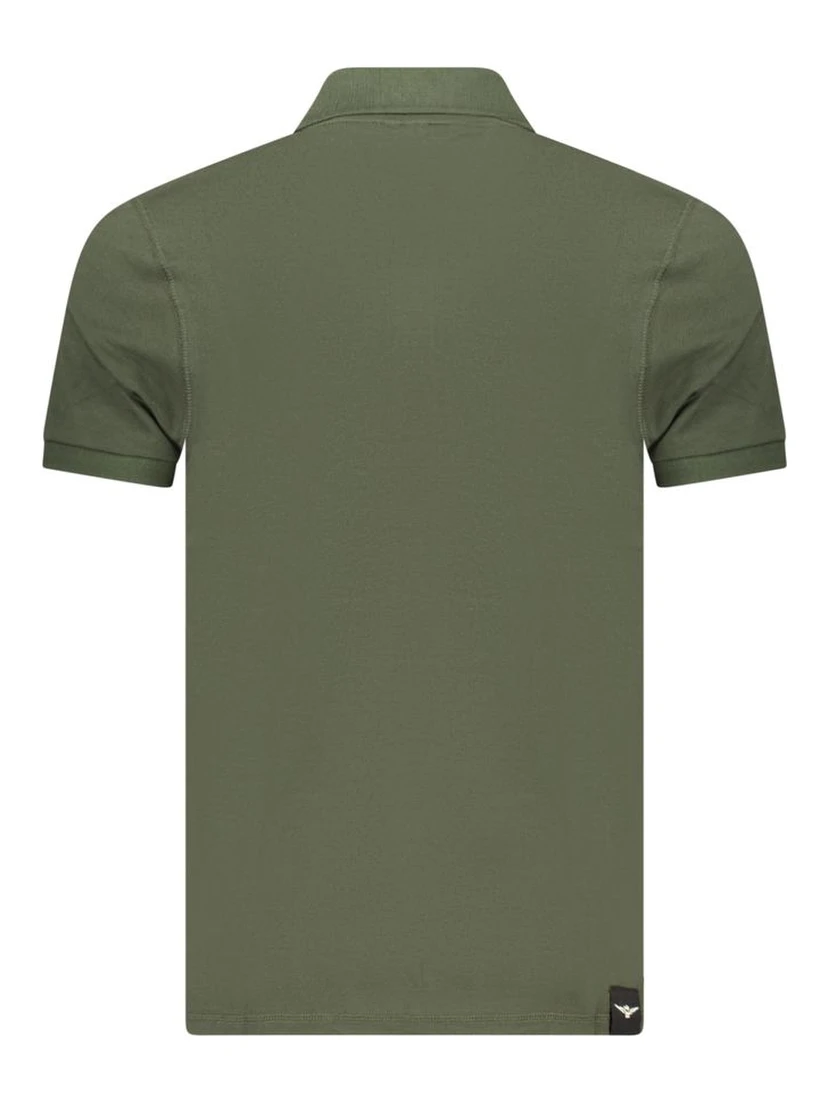 Green Cotton Polo Shirt