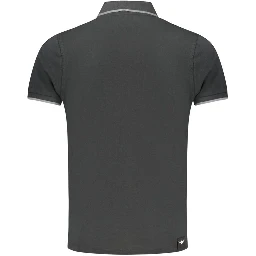 Black Cotton Polo Shirt