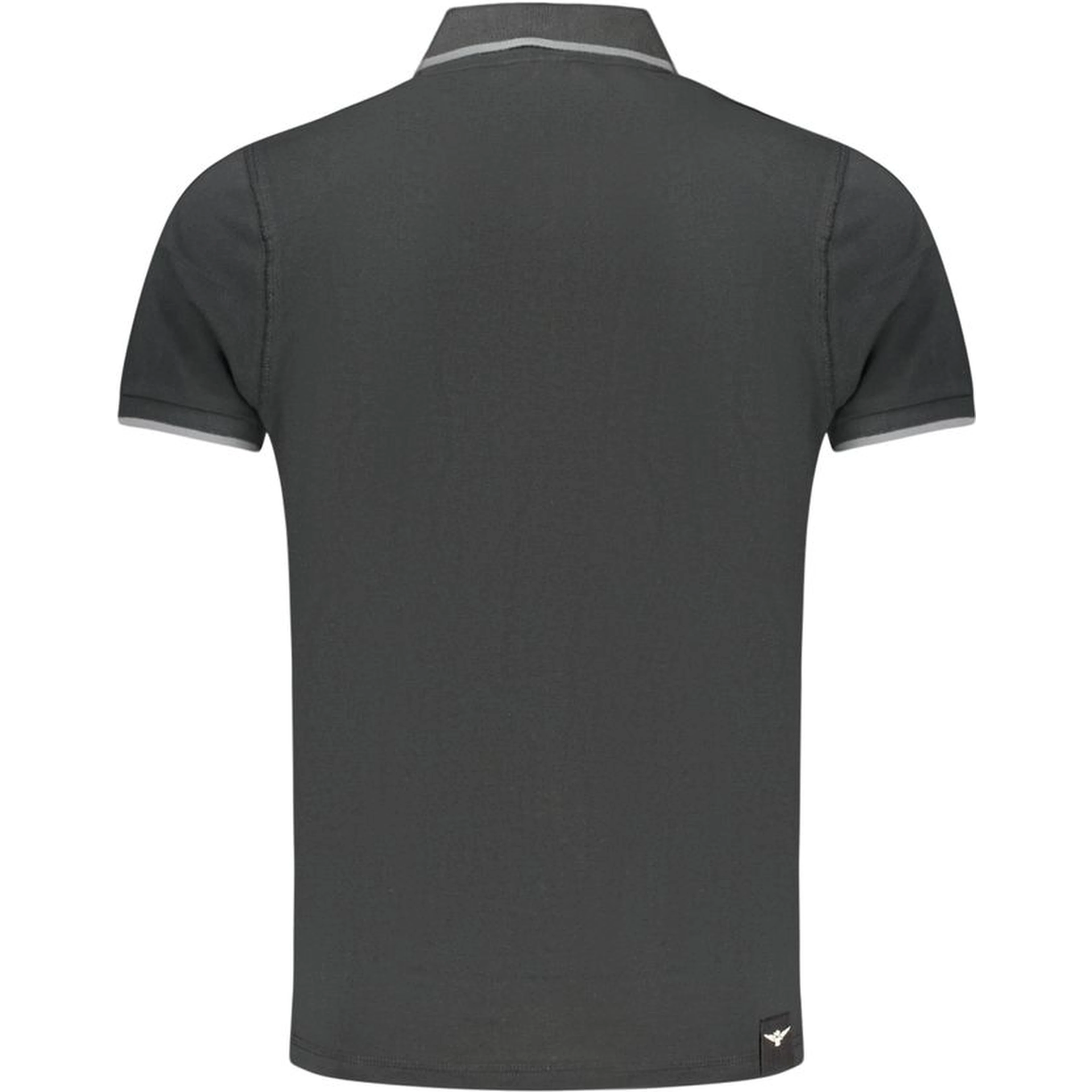 Black Cotton Polo Shirt