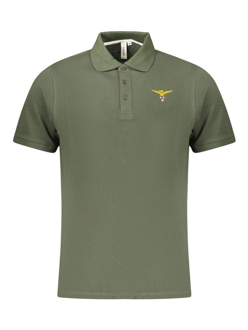 Green Cotton Polo Shirt