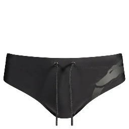 Black Elastane Swim Briefs