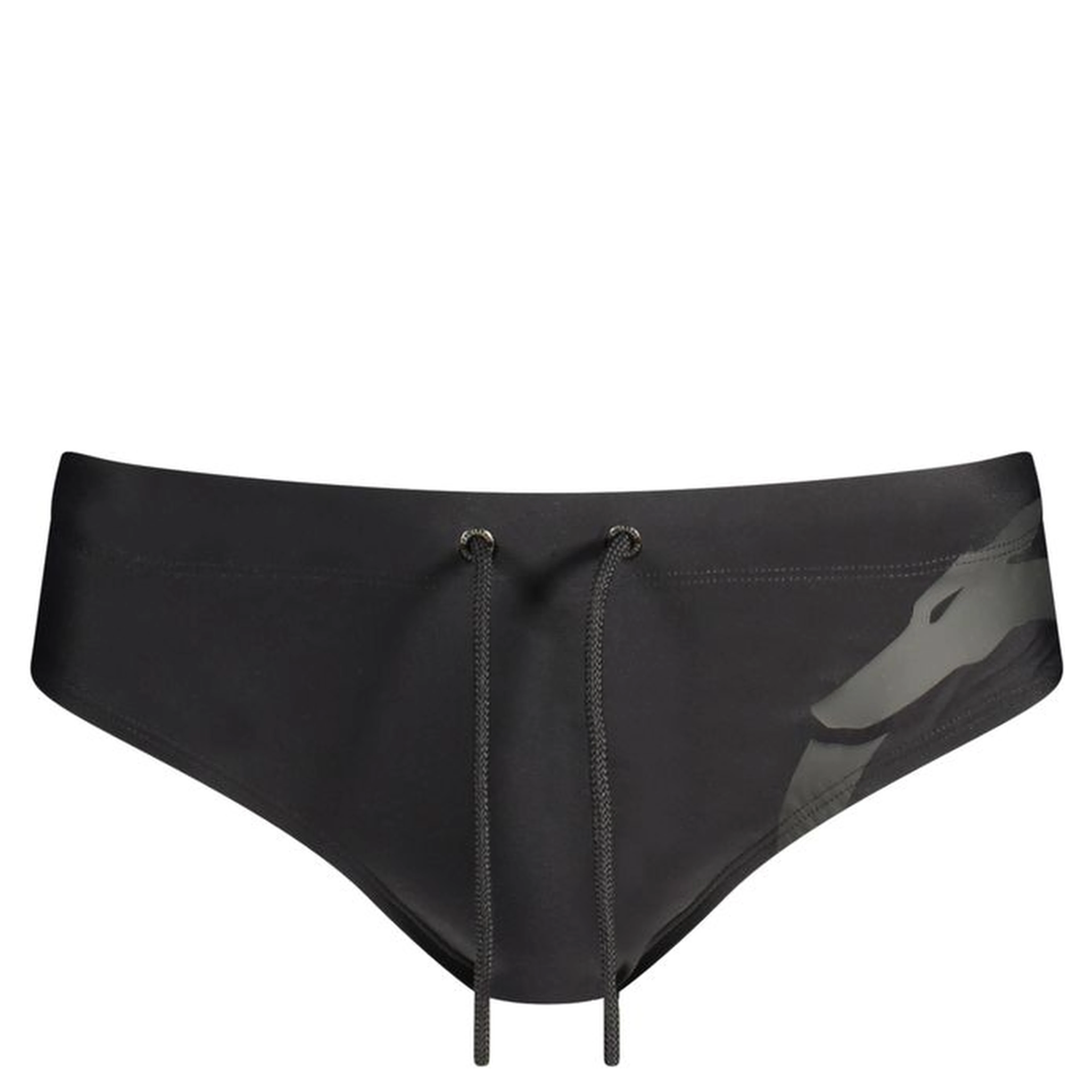 Black Elastane Swim Briefs
