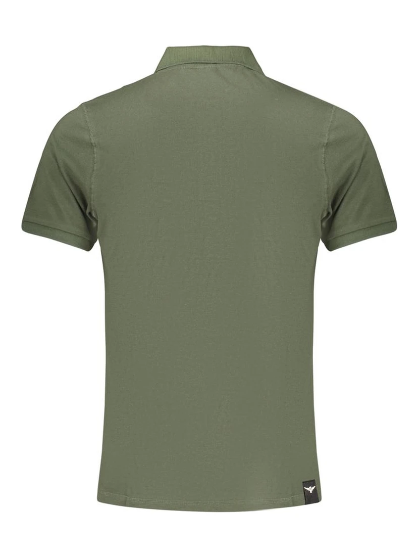 Green Cotton Polo Shirt