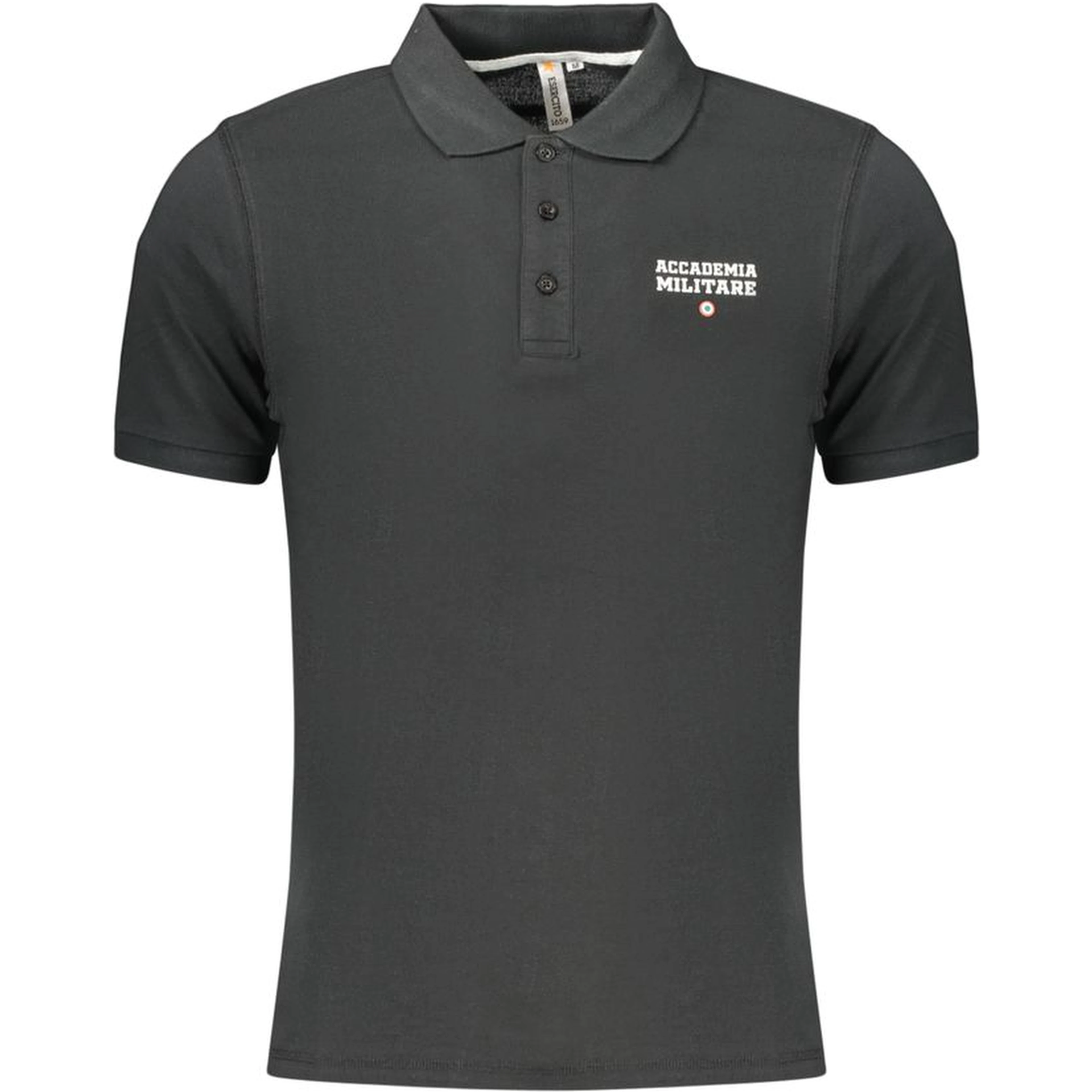 Black Cotton Polo Shirt