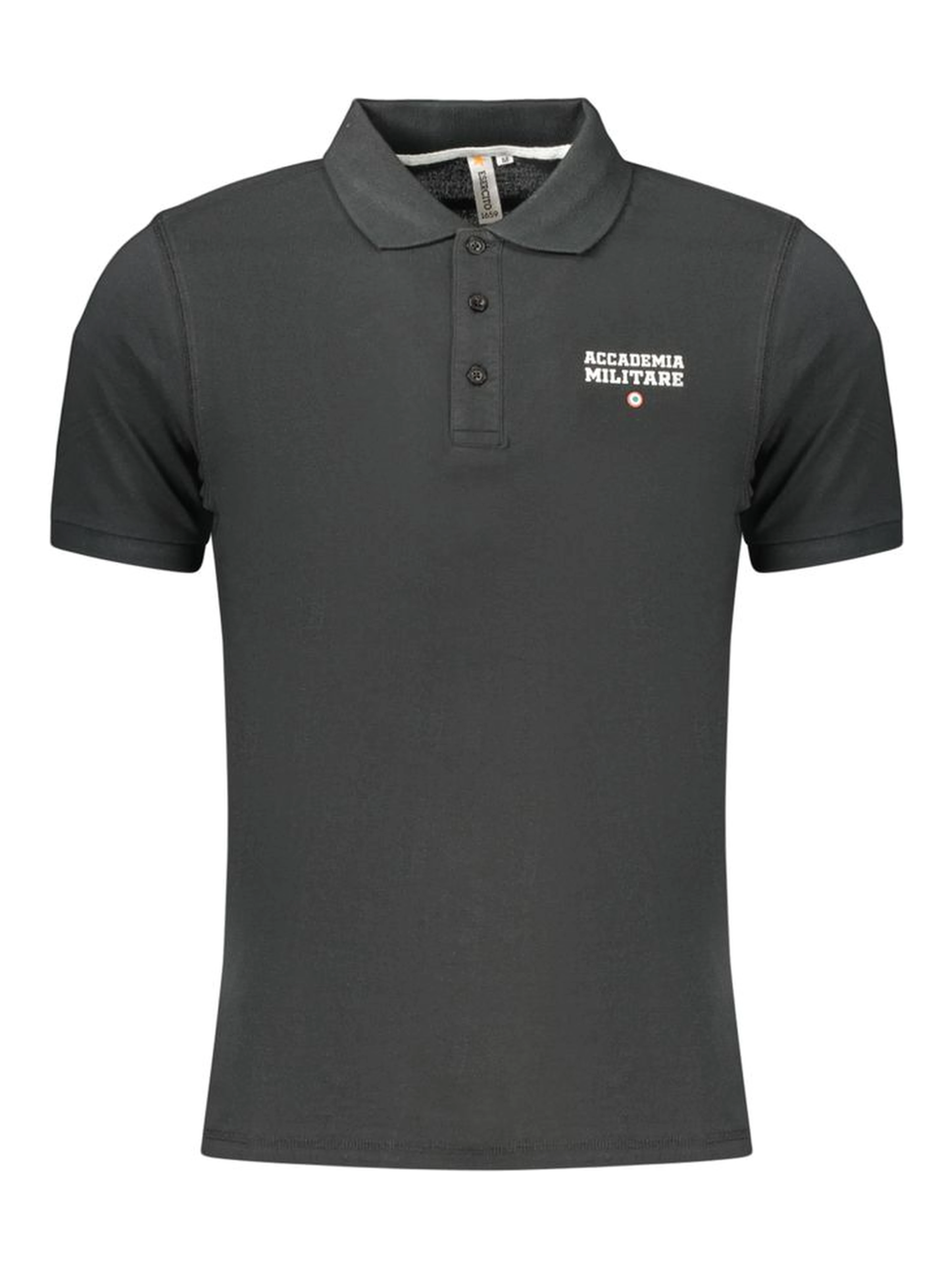 Black Cotton Polo Shirt