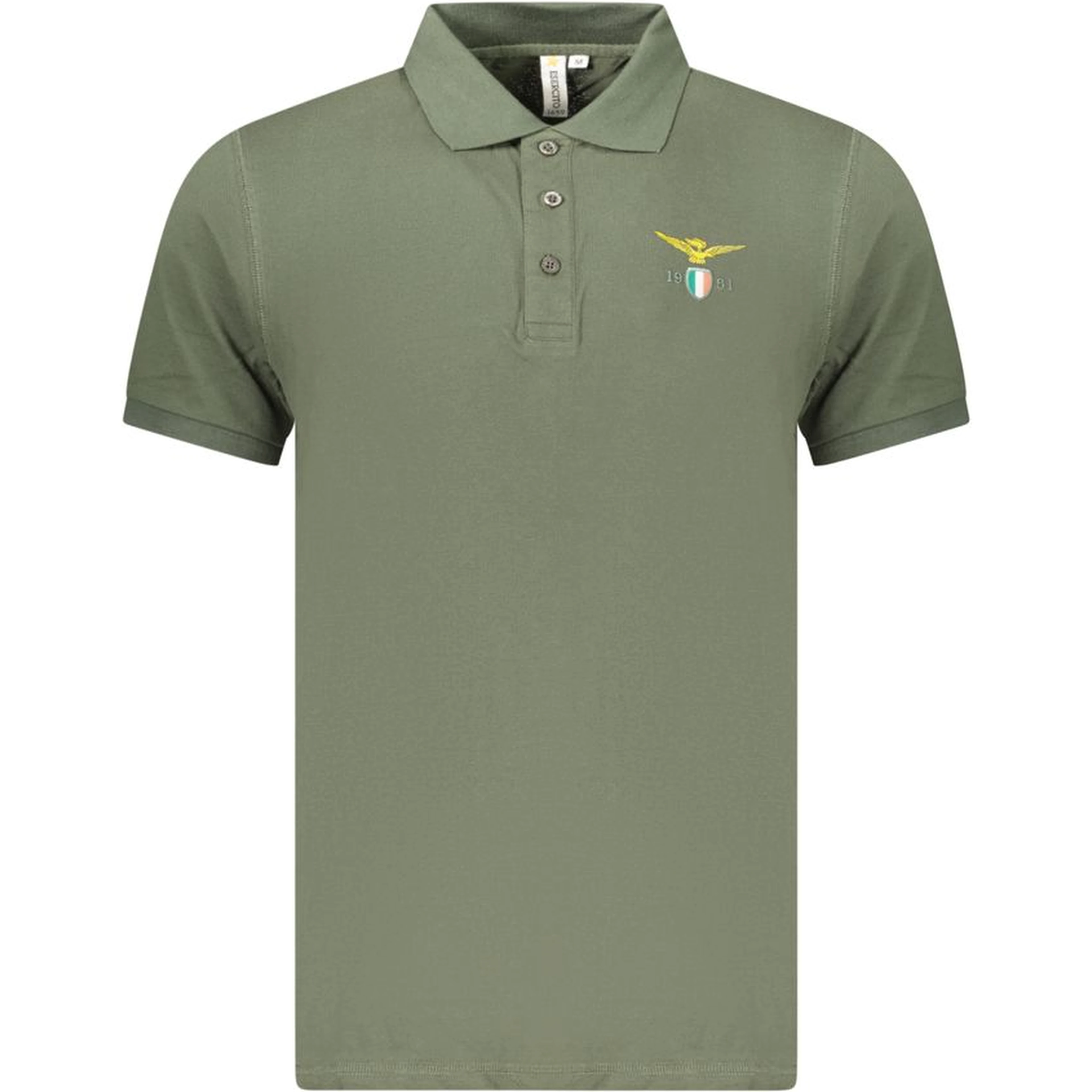 Green Cotton Polo Shirt