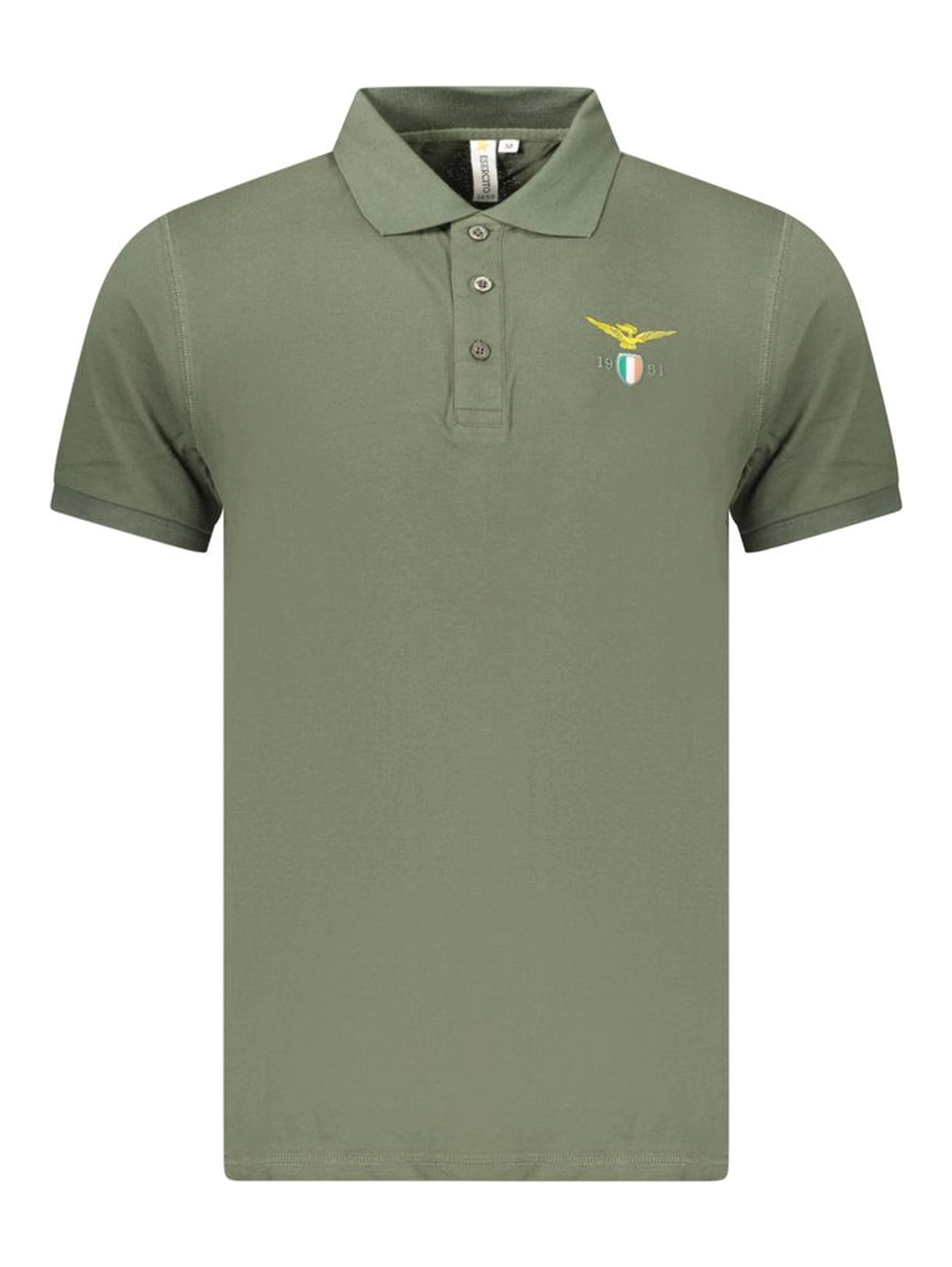 Green Cotton Polo Shirt