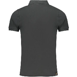 Black Cotton Polo Shirt