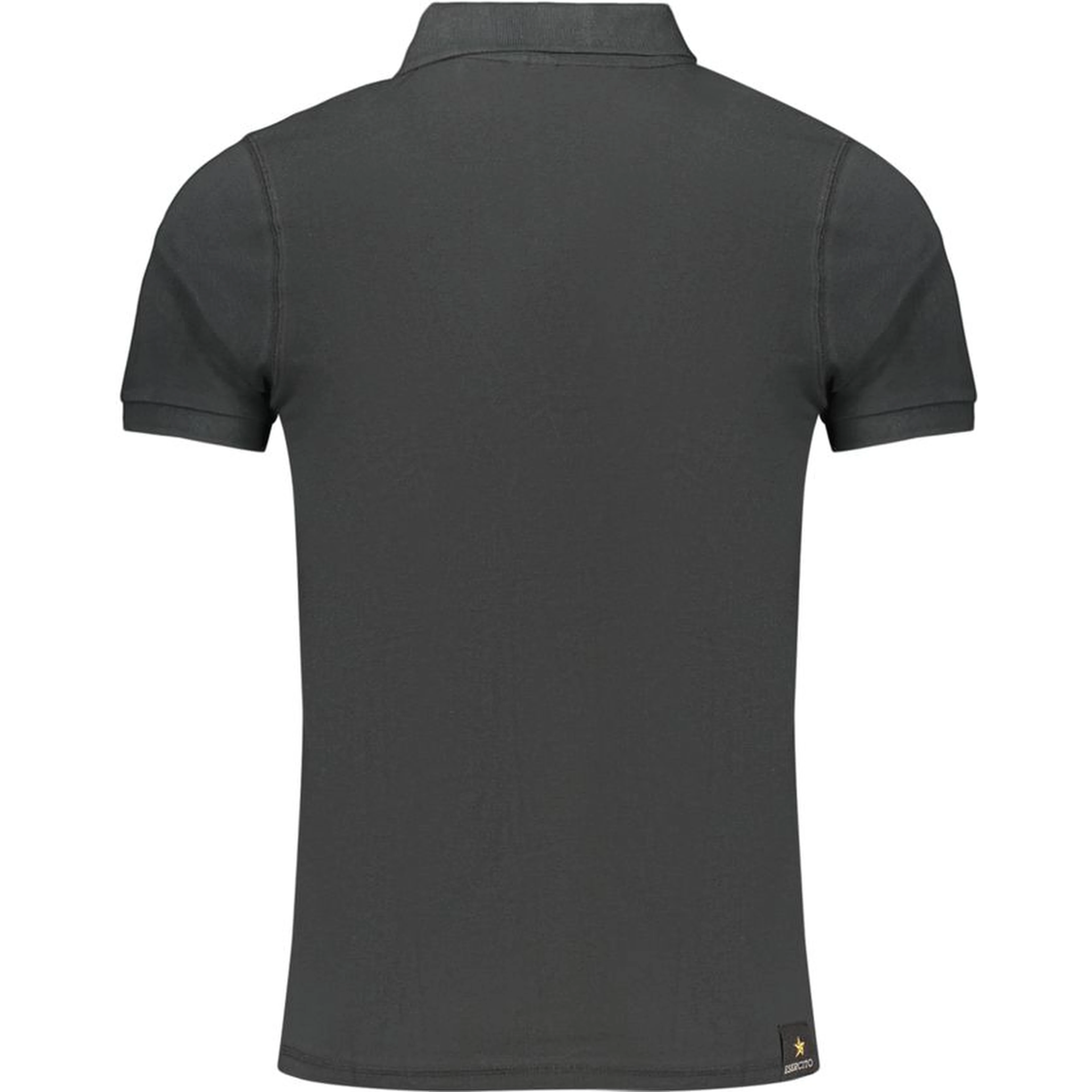Black Cotton Polo Shirt