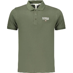Green Cotton Polo Shirt