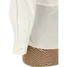 White Cotton Short Dress