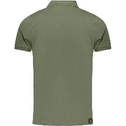 Green Cotton Polo Shirt