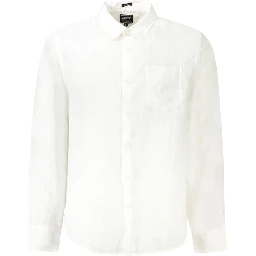 White Linen Dress Shirt