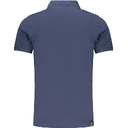 Blue Cotton Polo Shirt