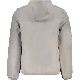 Gray Polyester Shell Jacket