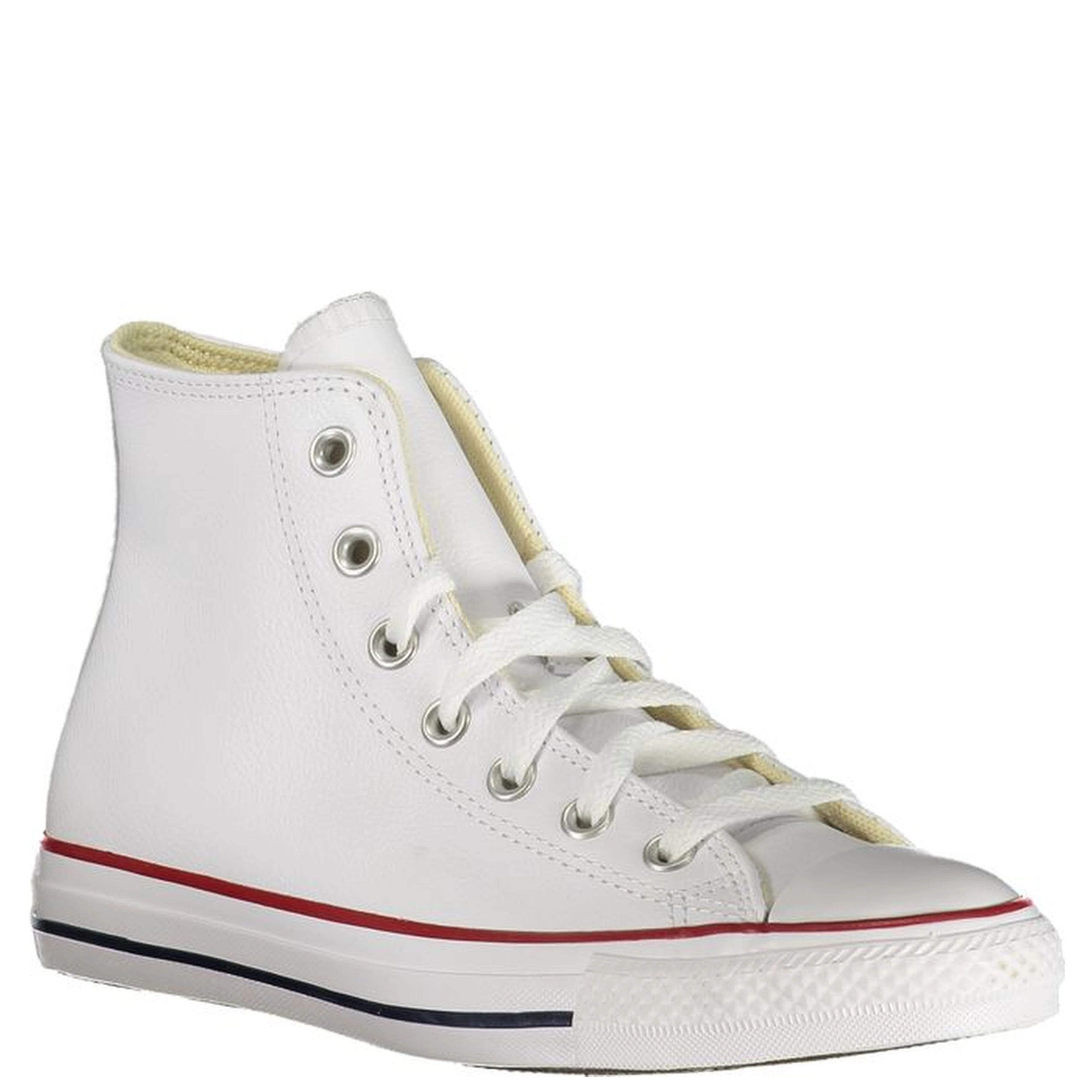 White Synthetic Athletic Sneakers