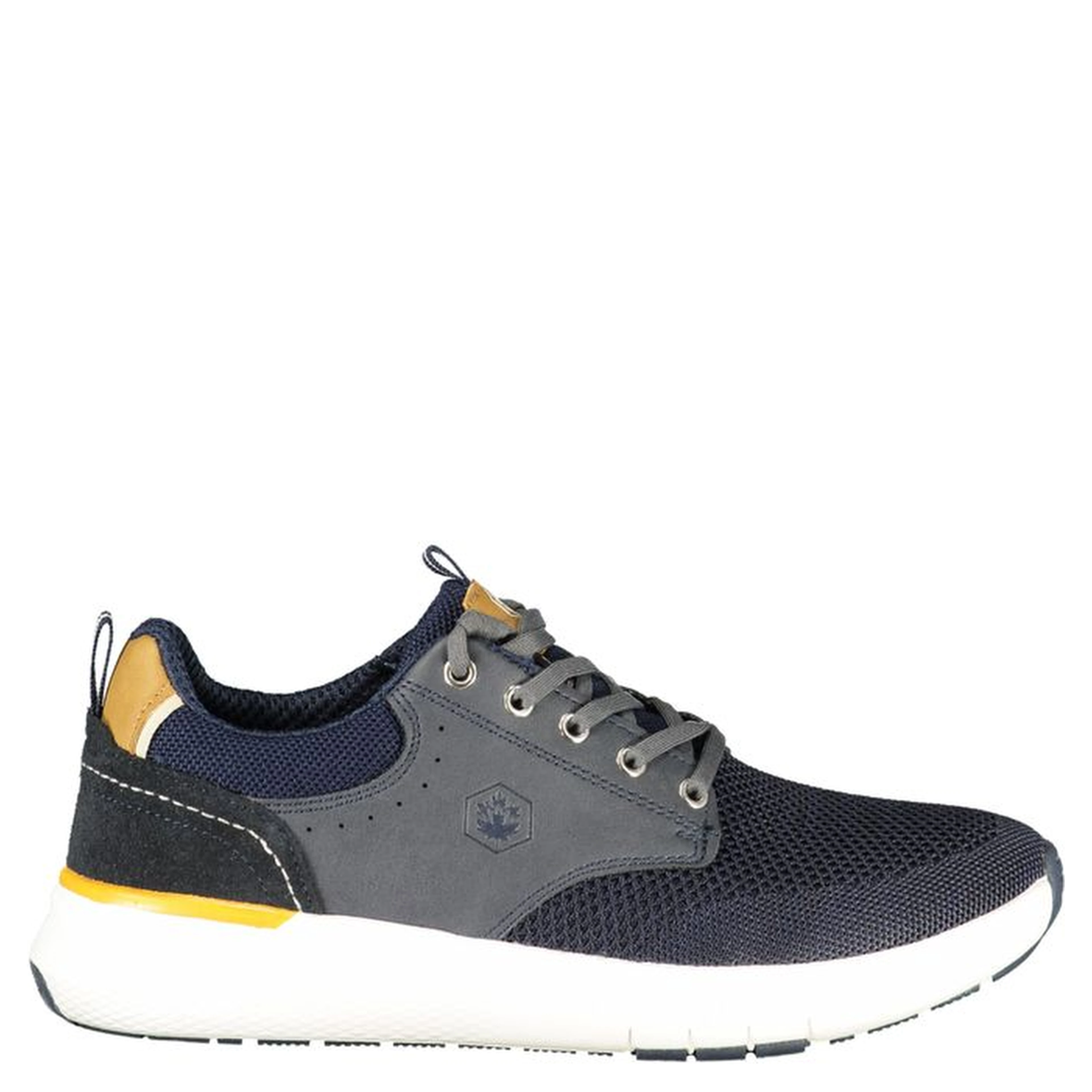 Blue Polyester Athletic Sneakers
