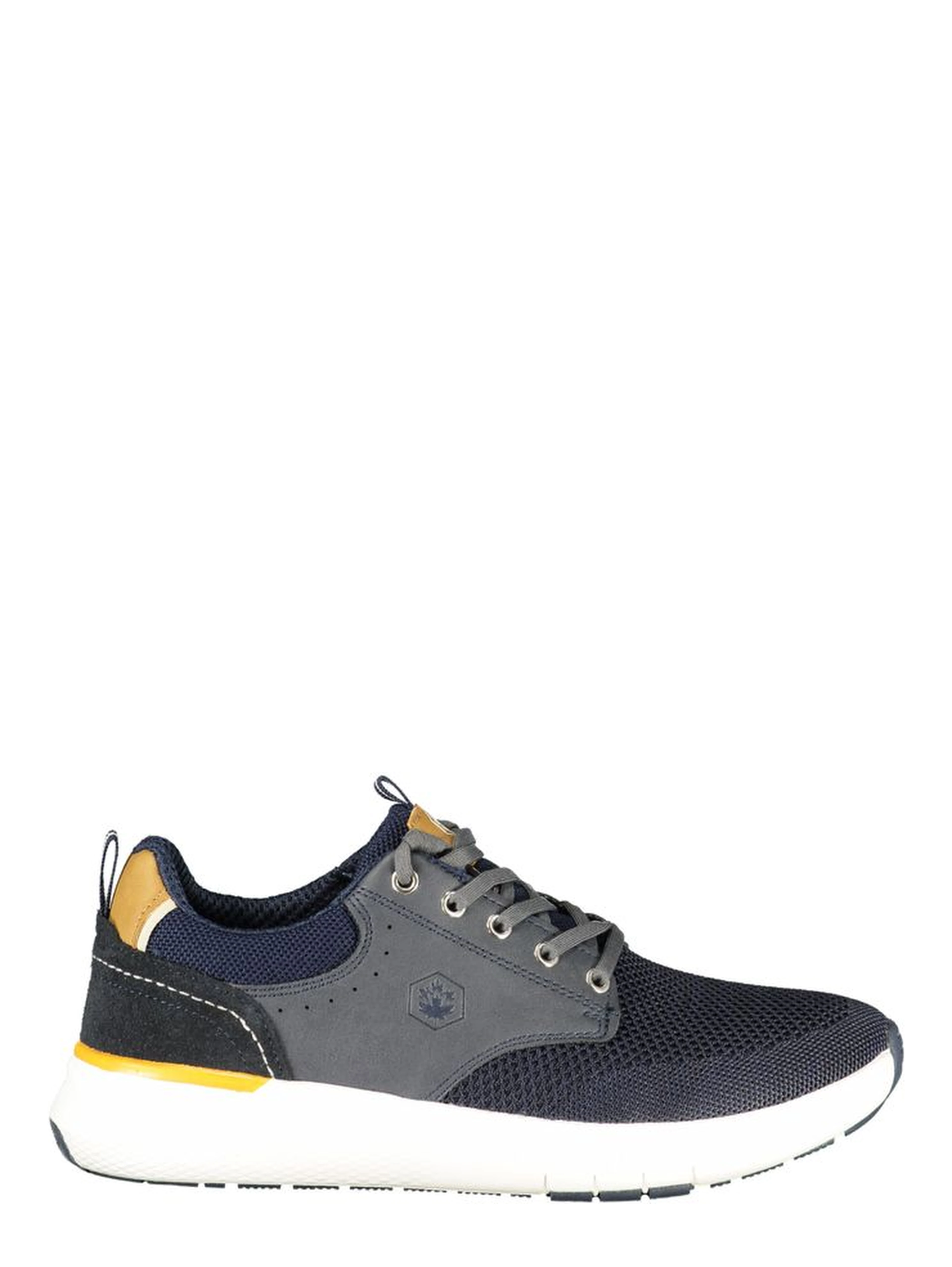 Blue Polyester Athletic Sneakers
