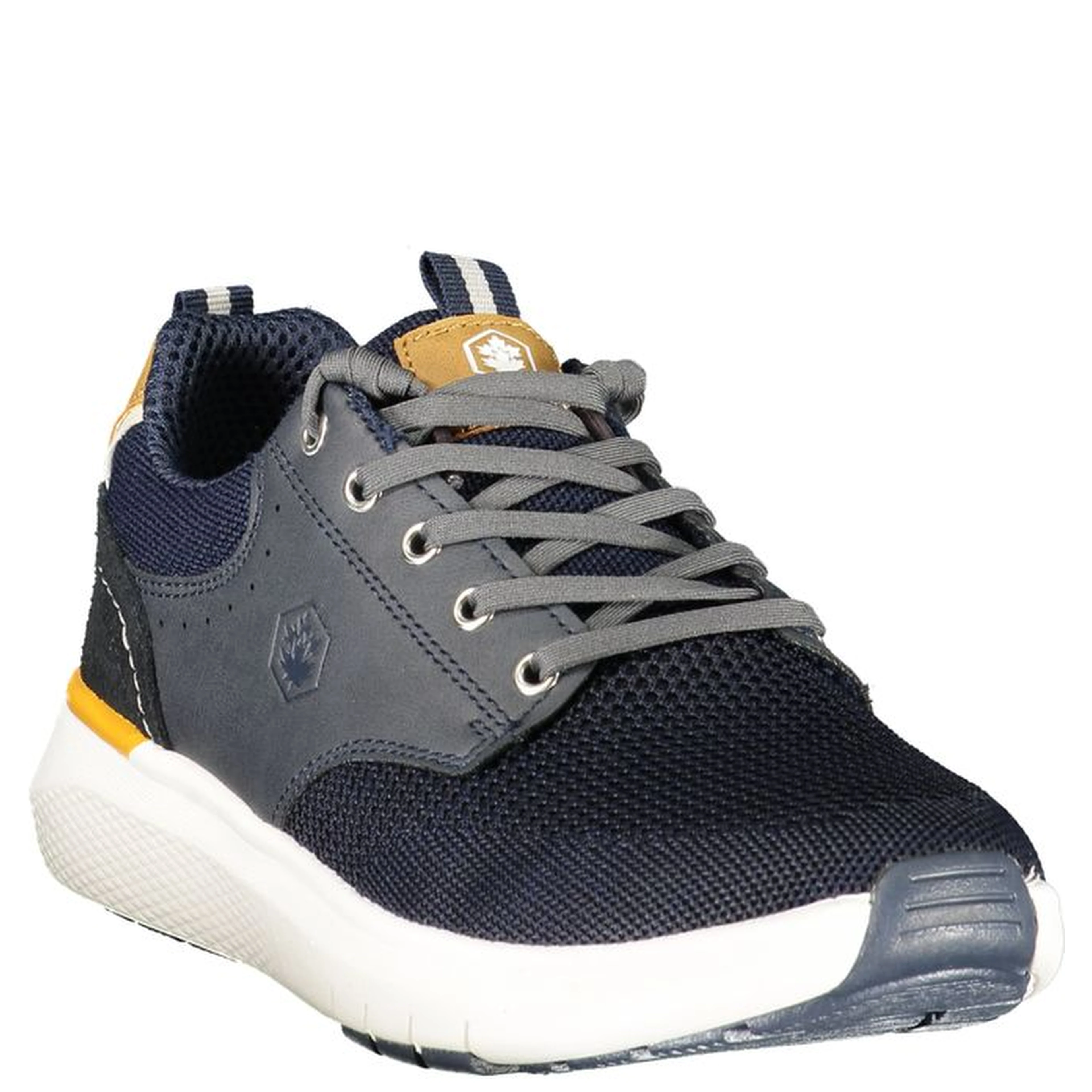 Blue Polyester Athletic Sneakers